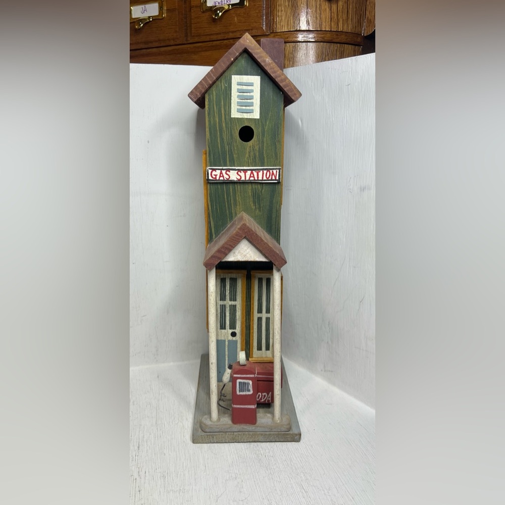 Dave’s Gas Station & Auto Repair Handmade Wood Model